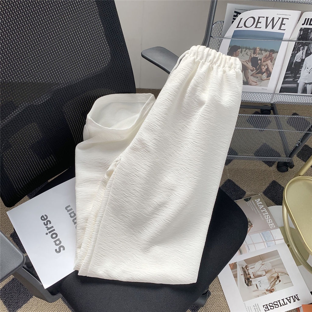 Quần Dài Ống Rộng Lưng Cao Thiết Kế Mới Thời Trang Mùa Hè Dành Cho Nữ