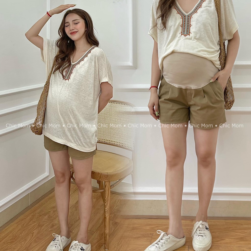 Quần short bầu kaki | Quần đùi bầu kaki