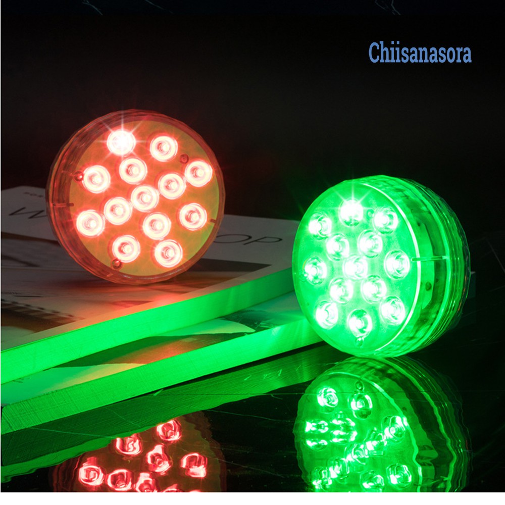 Đèn trang trí dưới nước điều khiển từ xa RF – Led lặn nam châm kép và cốc hút đôi,bể bơi, bồn tắm,hồ cá