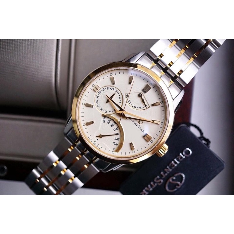 ĐỒNG HỒ NAM CHÍNH HÃNG ORIENT STAR SDE00001W0 Retrograde DemiGold Automatic