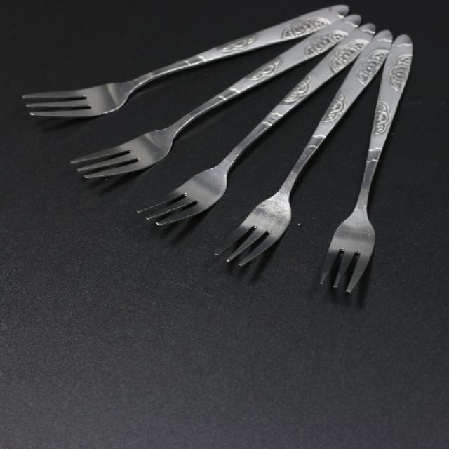 5 dĩa ăn  inox  dày