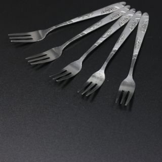 5 dĩa ăn  inox  dày