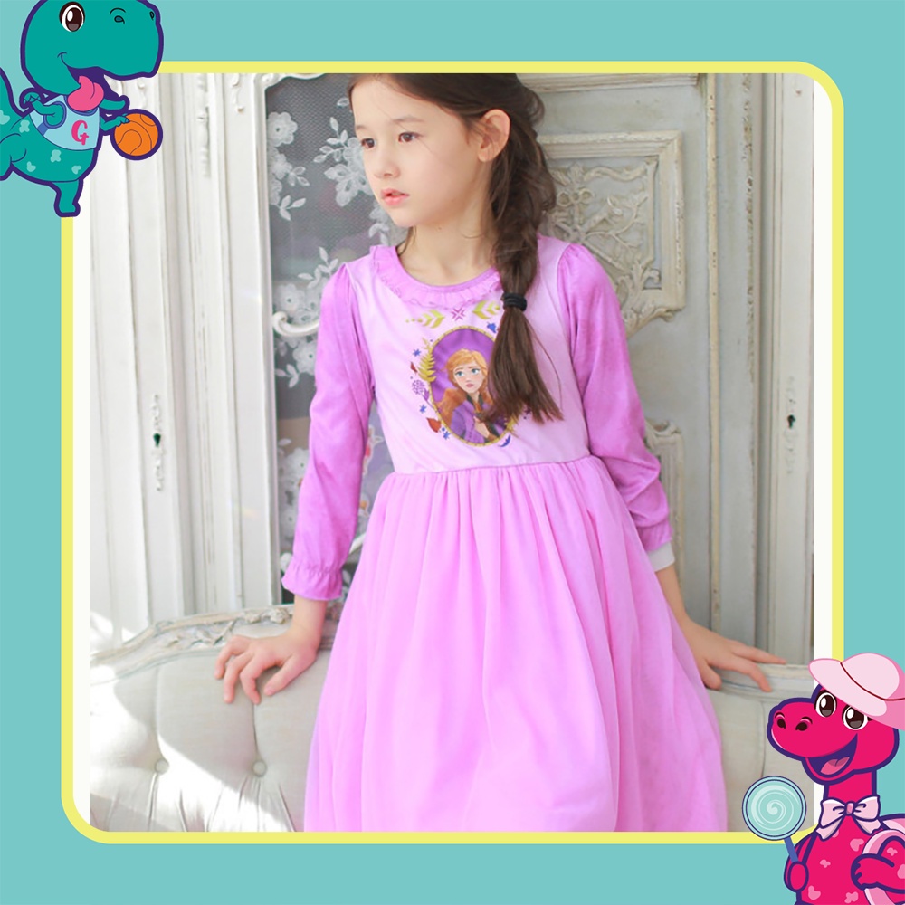 Đầm công chúa Disney siêu đáng yêu cho bé gái (Elsa/Anna/Frozen 2/Tinker Bell/Moana/Merida)