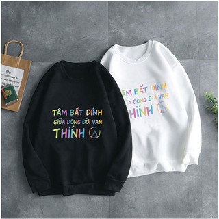 Áo Sweeter Nỉ Trơn Dài Tay Thả Thính Hot Phản Quang
