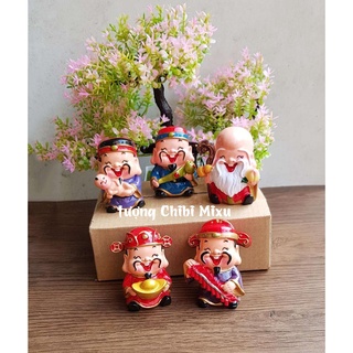 Tượng chibi ông Hỷ 6cm ( trong bộ Ngũ Phúc)