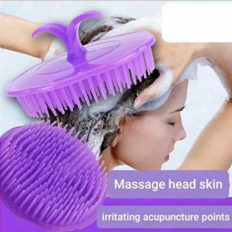 Lược Gội Massage SiliconFREESHIPLược gội massa Silicon,Tắm ,Gội Đầu Massage Làm Sạch Da Đầu Tiện Dụng