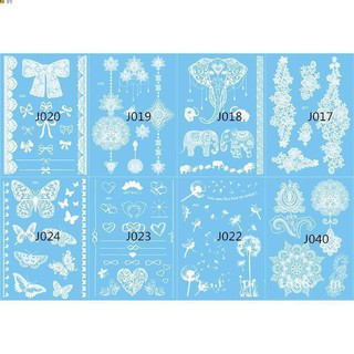 Hình xăm dán Henna Trắng PT2
