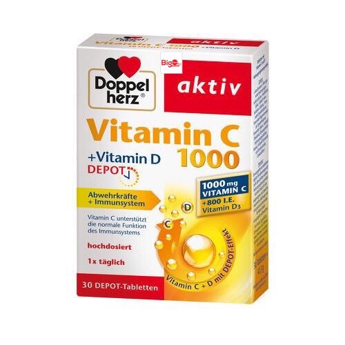 VIÊN UỐNG VITAMIN C 1000 + VITAMIN D DOPPEL HERZ