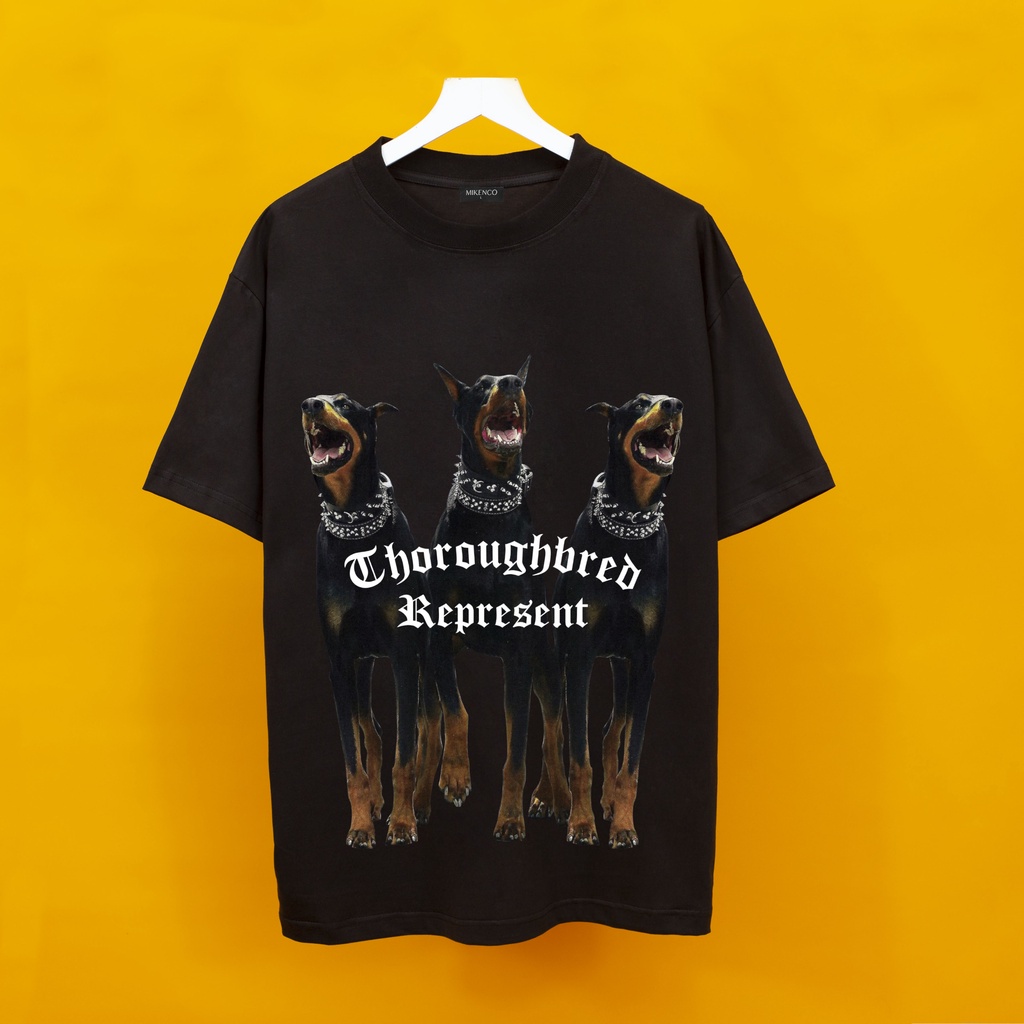 Áo thunMIKECO 3 Dog YGGENZ shop , Áo thun unisex nam nữ from rộng oversize chất liệu cotton 100%