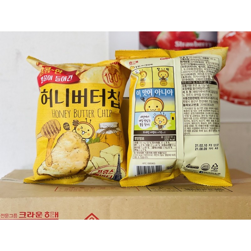 Snack khoai tây bơ mật ong Calbee 60g - Honey Butter Chip