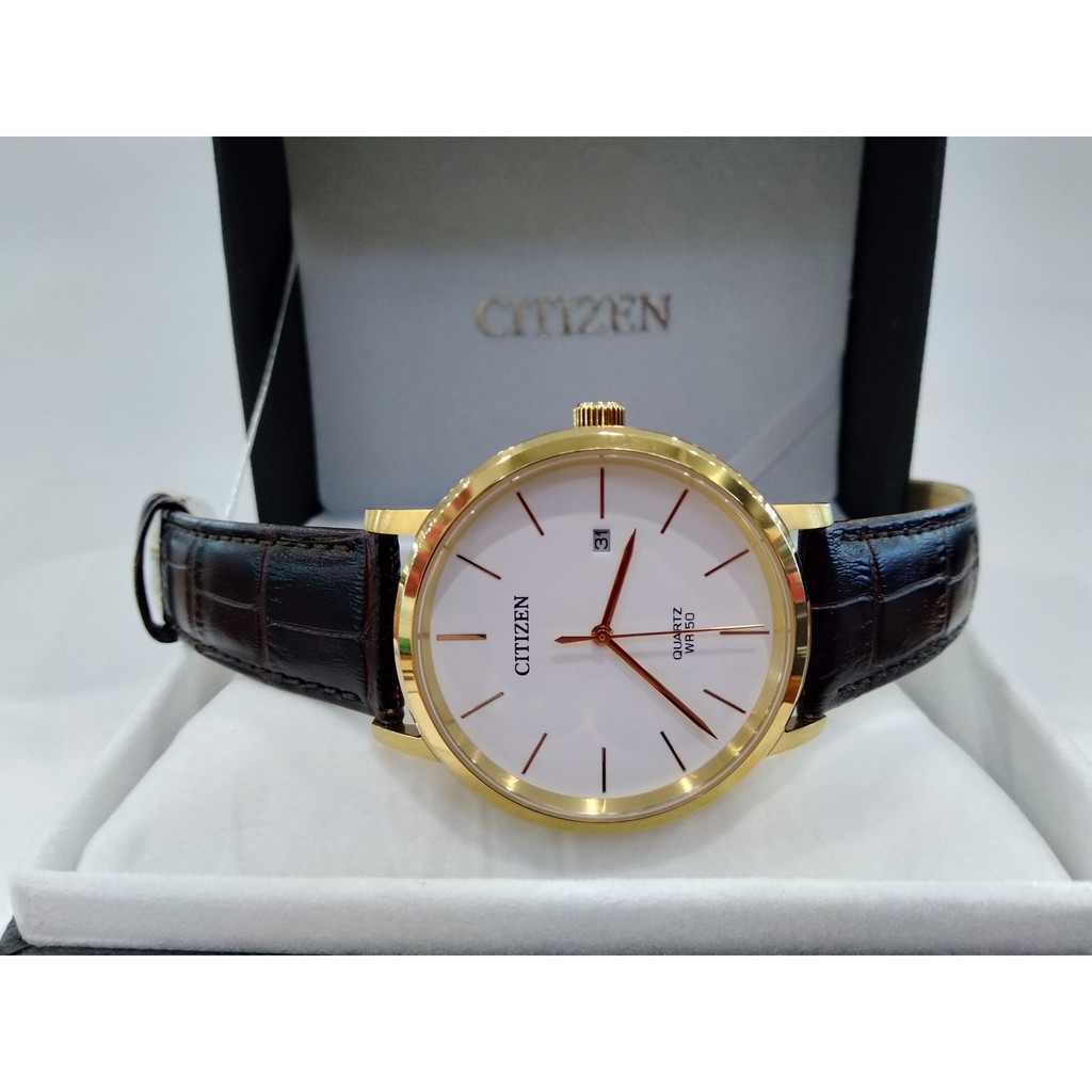 Đồng hồ nam Citizen chính hãng BI5072-01A, dây da