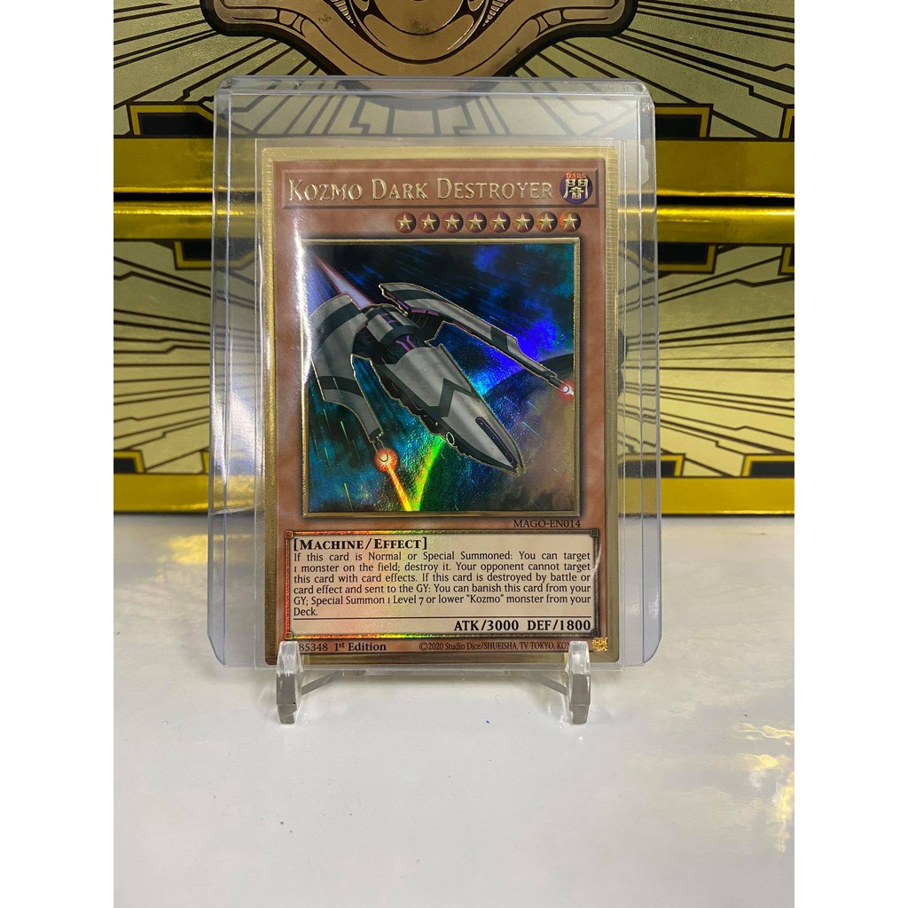 [ Dưa Hấu Yugioh ] Lá bài thẻ bài Kozmo Dark Destroyer - Premium Gold Rare - Tặng bọc bài nhựa bảo quản