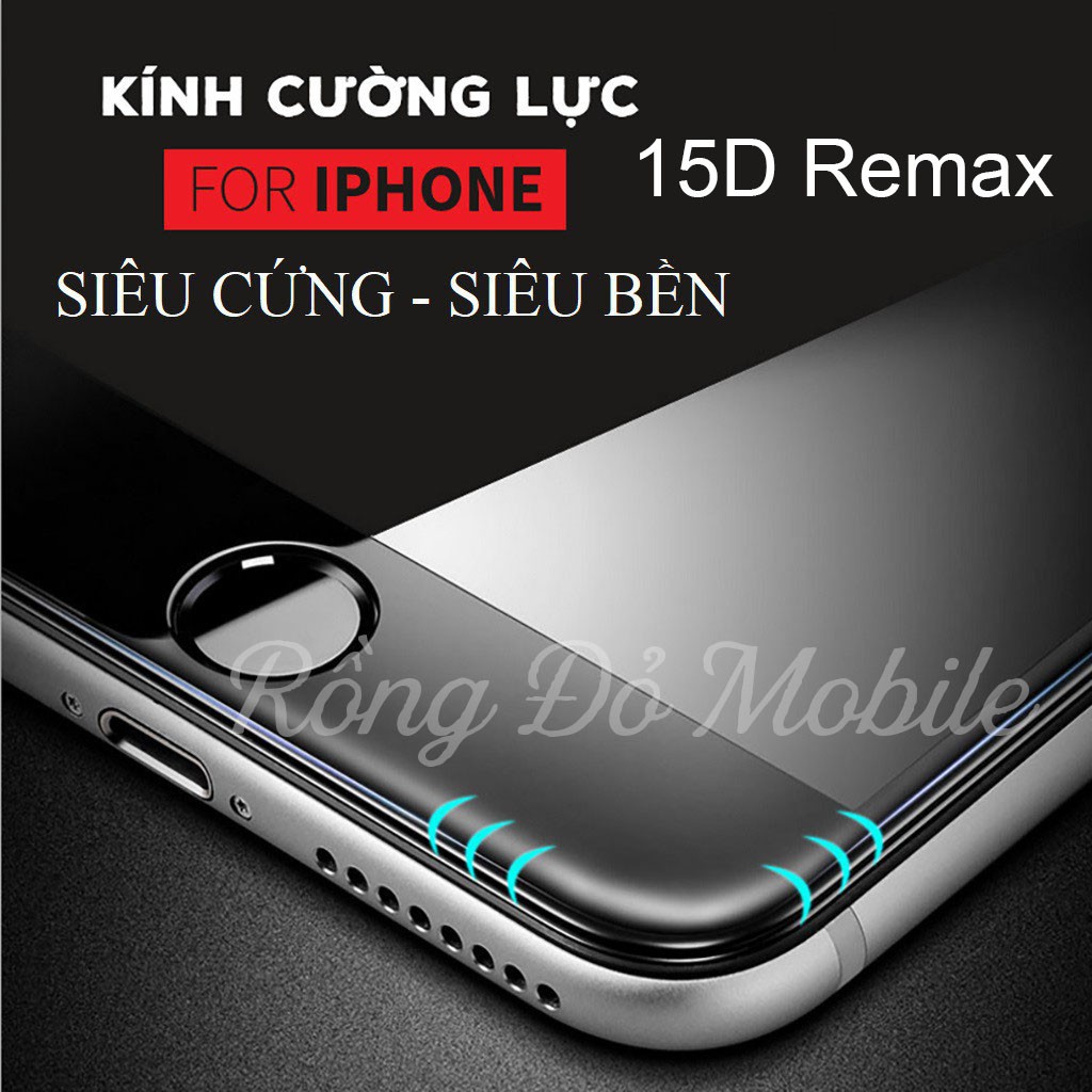 Kính cường lực Iphone full màn hình cho 6/6s/7/7plus/8/8plus/plus/x/xr/xs/11/12/pro max Rồng Đỏ Mobile