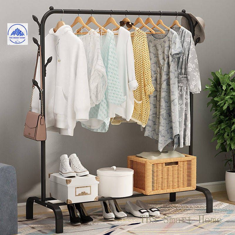 Giá Treo Quần Áo Loại Có Khay Để Giày Dép Tiện Lợi