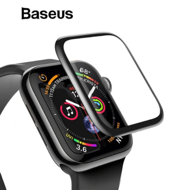 Dán cường lực Baseus Apple watch size 40/ 42/ 44mm Full màn hình Chính Hãng