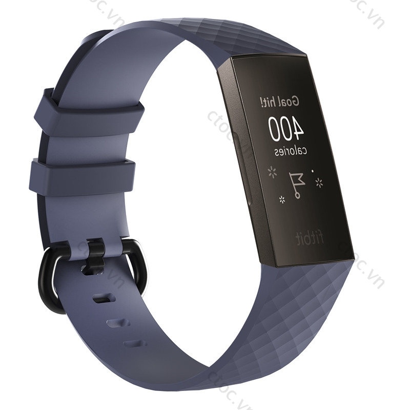 Dây Đeo Thay Thế Chất Liệu Silicon Màu Trơn Cho Fitbit Charge3 Charge4 Fitbit Charge 3 / Charge 4