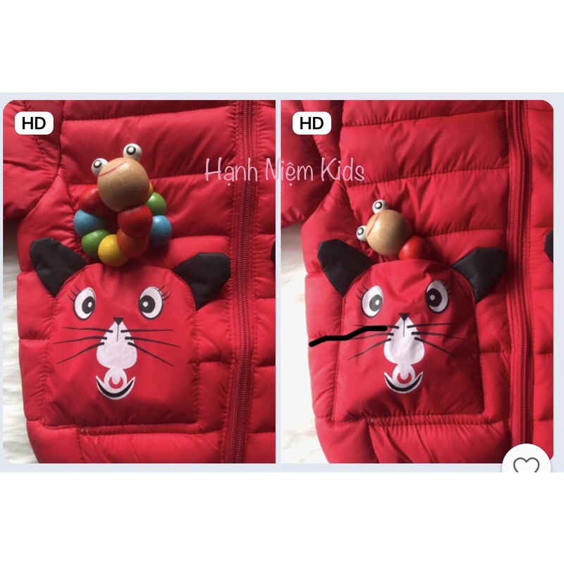 Áo phao cho bé trai bé gái dày ấm áp chắn gió mùa đông