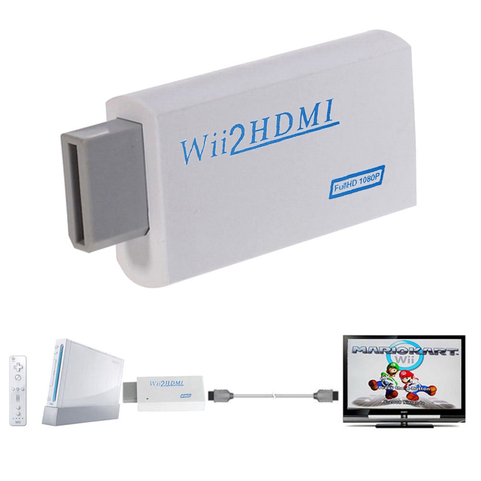 Bộ Chuyển Đổi Wii Sang Hdmi 1080p Kèm Đầu Ra Âm Thanh 3.5mm