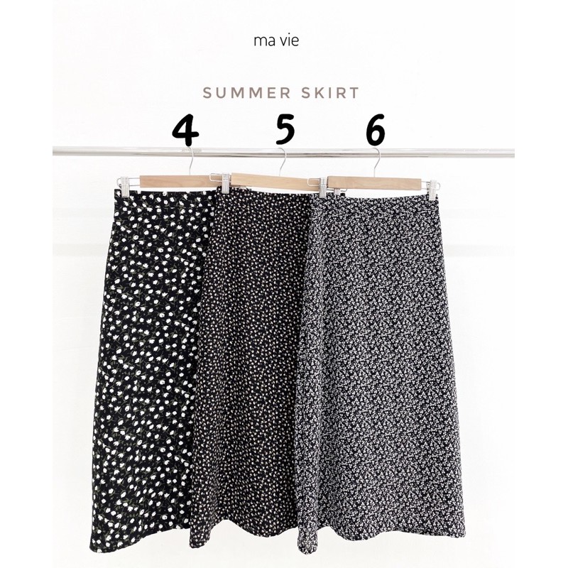 Chân váy lụa hoa thiết kế Ma Vie | BigBuy360 - bigbuy360.vn