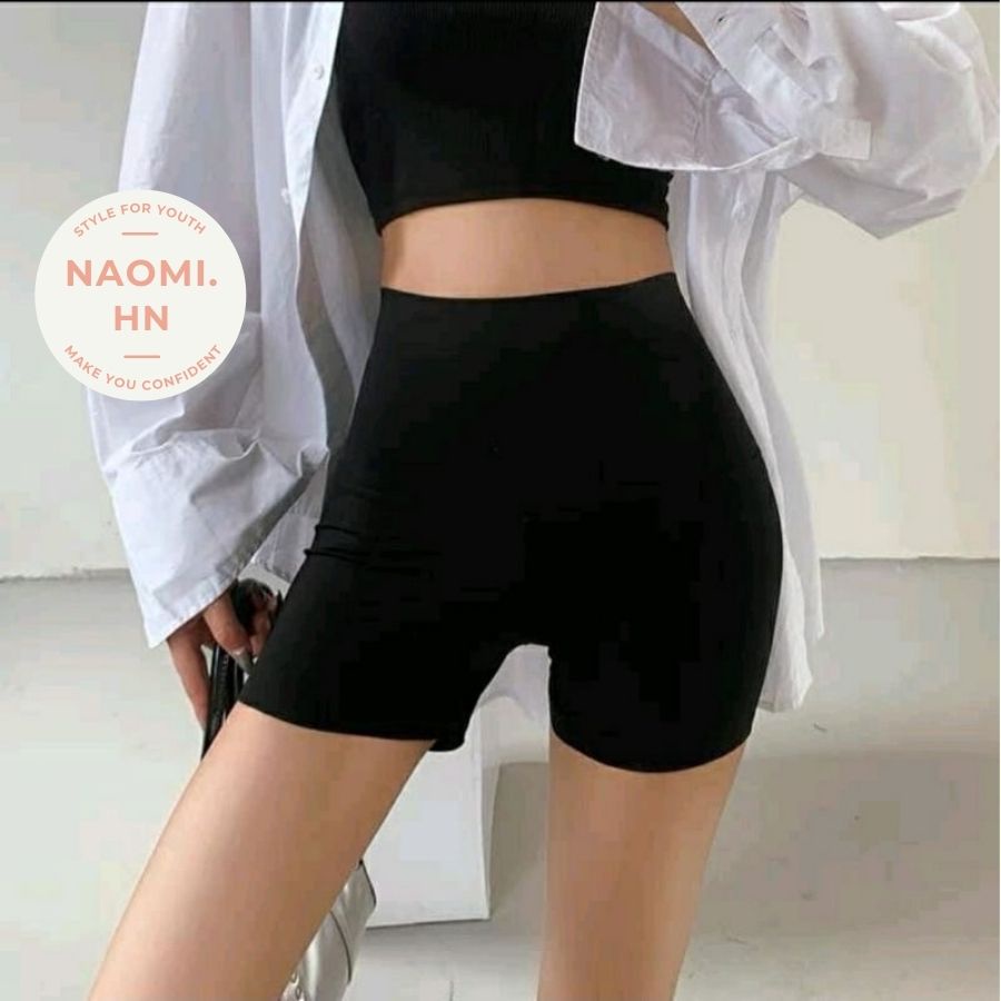 Quần legging đùi - ngố  nâng mông cạp chống xoắn chất thích siêu co giãn. Quần sooc legging thể thao nhiều size.