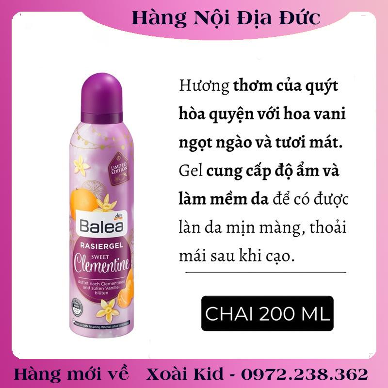 Kem dưỡng da sau cạo wax lông, ức chế mọc lông Balea Đức- Nội địa Đức Đủ Bill