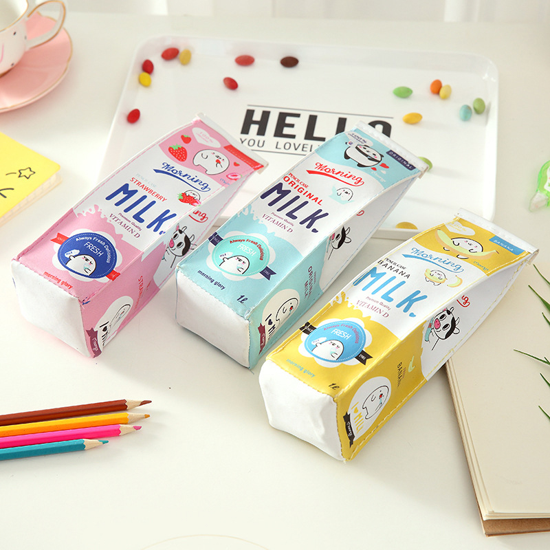 Hộp Bút Hình Hộp Sữa Dễ Thương