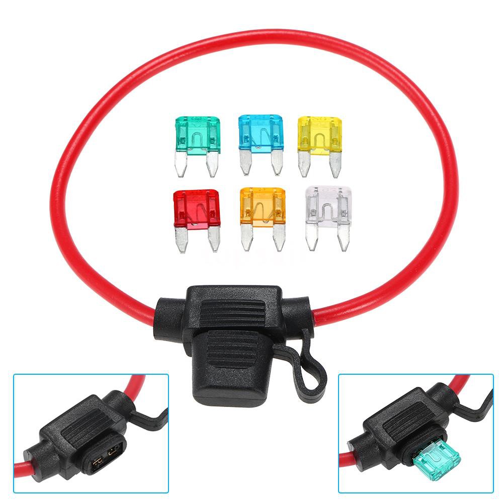 Cầu Chì Mini 12v 30a Kèm 6 Cầu Chì Chuyên Dụng Cho Xe Hơi