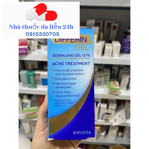 Gel Differin Mỹ - Adapalen gel Mỹ gel dưỡng giảm mụn ẩn , mụn đầu đen