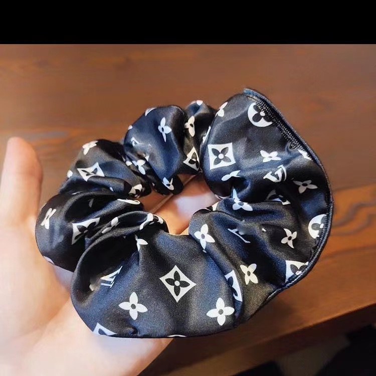 Dây Buộc Tóc Cao Su Xếp Ly Đơn Giản Thời Trang Phong Cách Retro Cho Nữ