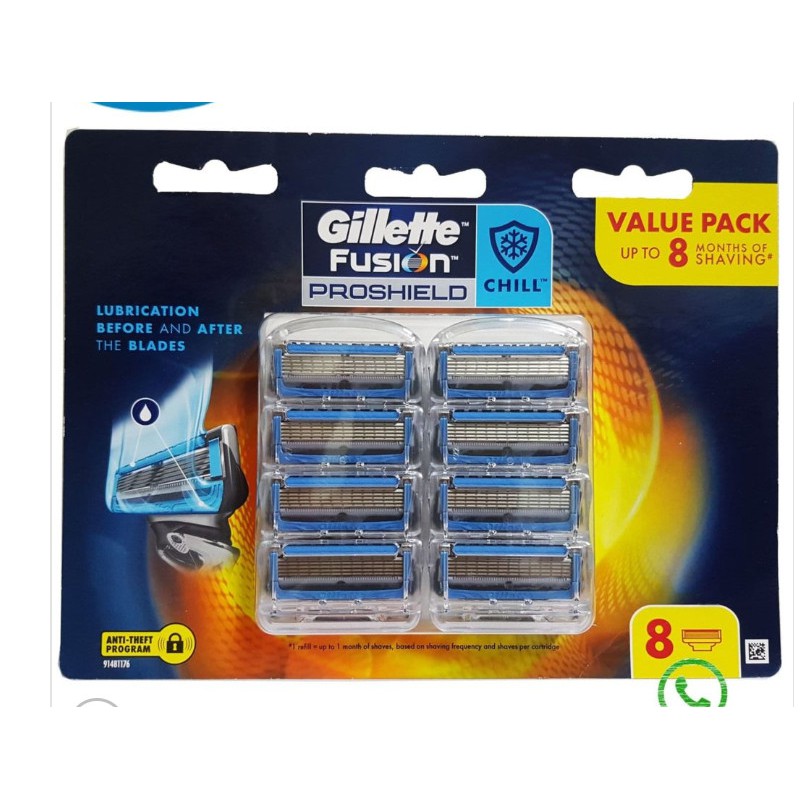 Lưỡi Dao Cạo Râu Gillette 5 lưỡi Fusion Proglide/Power/ProShield