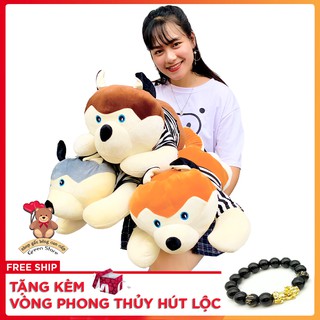 Chó bông husky siêu kute hình 100% size 65cm( RẺ VÔ ĐICH)
