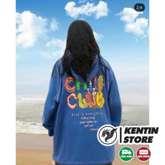 Áo khoác hoodie Chống Nắng Cho nam nữ in hình Chili Club, Form rộng Unisex có Dây Kéo Ulzzang KENTIN | BigBuy360 - bigbuy360.vn