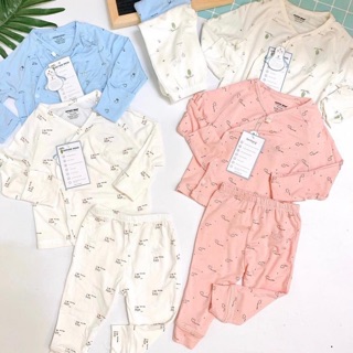 Bộ cài chéo sơ sinh Nature wear sợi tre