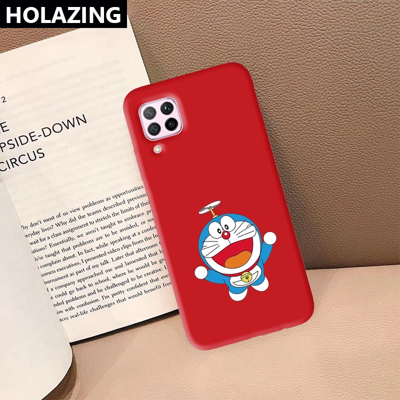 Ốp điện thoại in hình Doraemon cho Huawei Nova 7i 5T 4 4E 3i