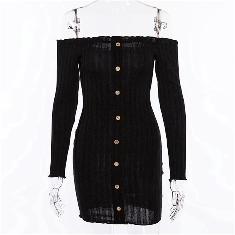 Đầm Ôm Body Trễ Vai Tay Dài Quyến Rũ Cho Nữ | BigBuy360 - bigbuy360.vn