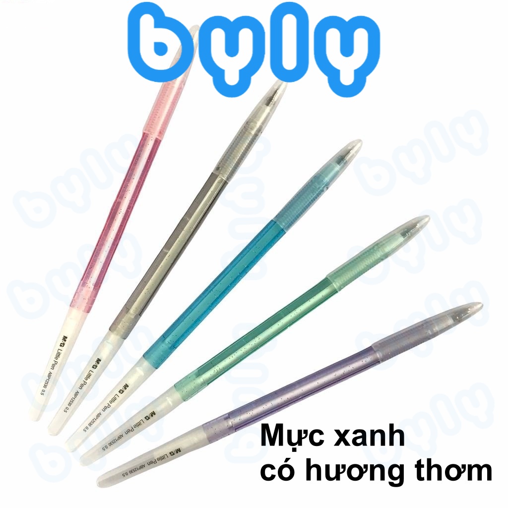 Bút bi mực xanh có hương thơm thân bút thiết kế xinh xắn M&G ABP12530 Little Pen ngòi 0.5mm - ByLy Store