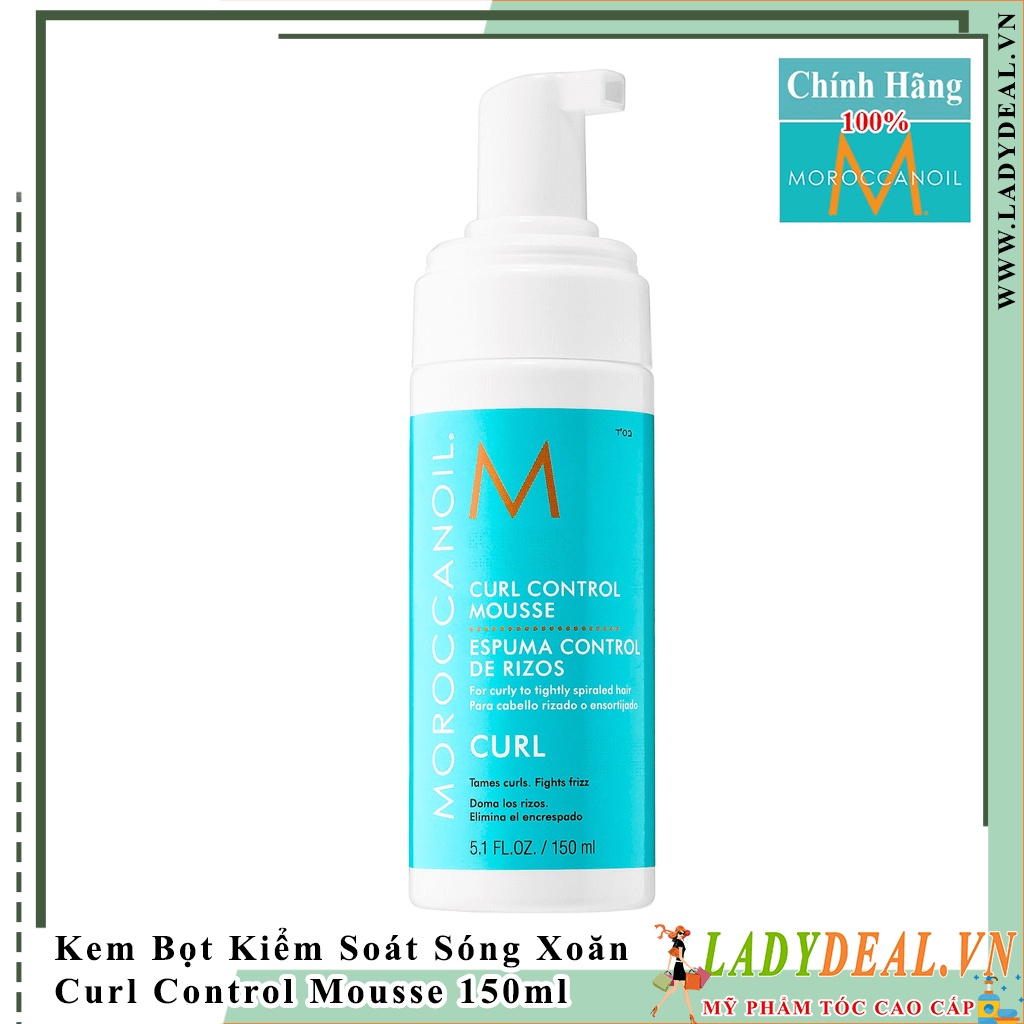 Kem Bọt Kiểm Soát Sóng Xoăn Curl Control Mousse 150ml, Kem Định Hình 250ml Và Tạo Kiểu Sóng Xoăn 300ml