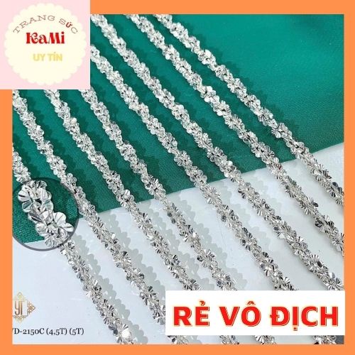 Dây chuyền xoắn 💎𝑭𝑹𝑬𝑬𝑺𝑯𝑰𝑷 💎 Dây xoắn cánh bướm xi kim cao cấp tại xưởng