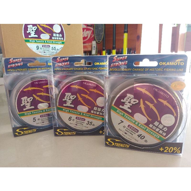 CAM KẾT CHÍNH HÃNG -DÂY 4 CON CÁ  OKAMOTO 250M LOẠI 1-HÌNH ẢNH SHOP CHỤP THẬT 100%