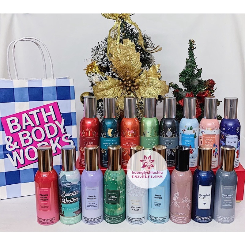 Xịt thơm phòng Bath and Body Works 42,5g nhiều mùi