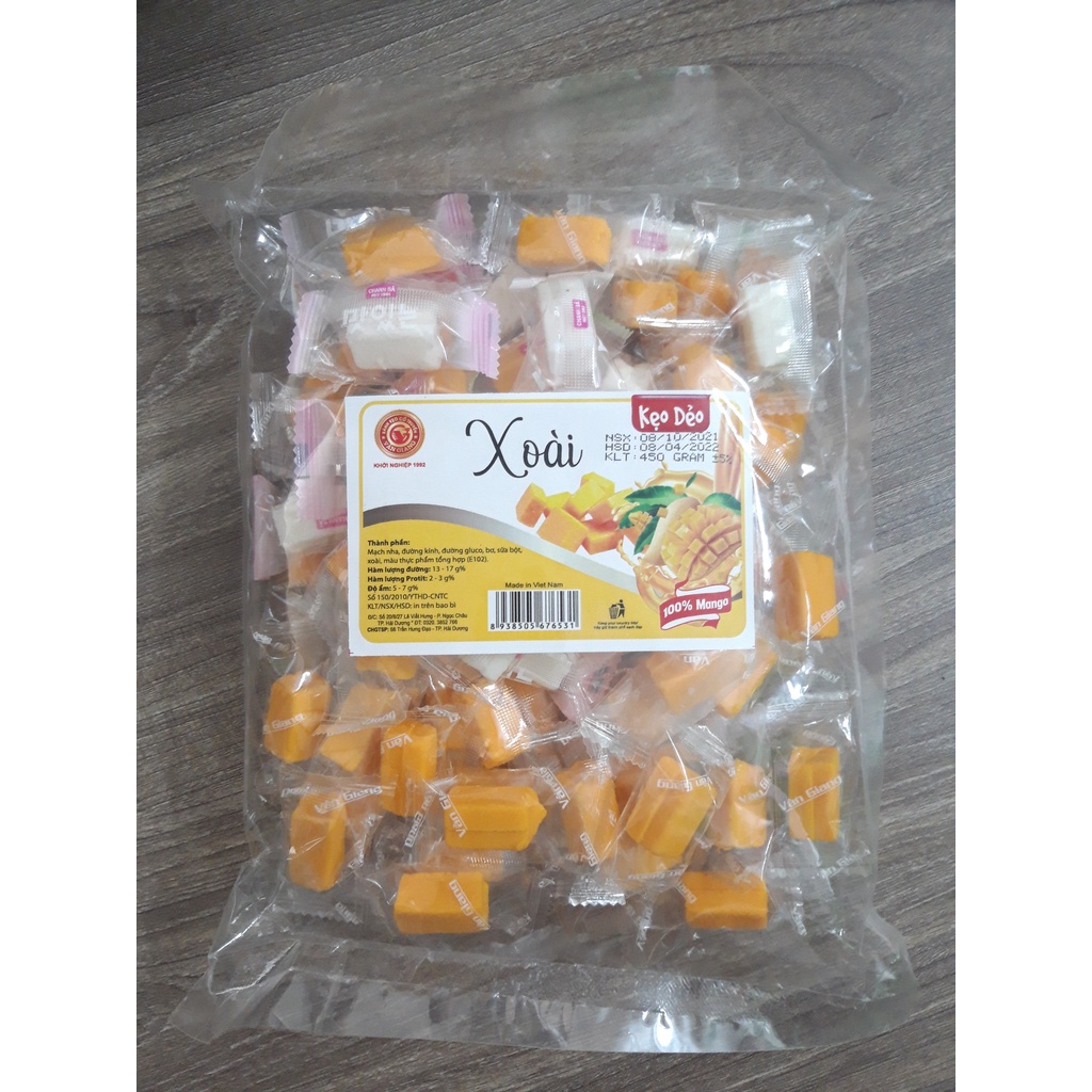 Kẻo dẻo vị xoài Vân Giang 450G