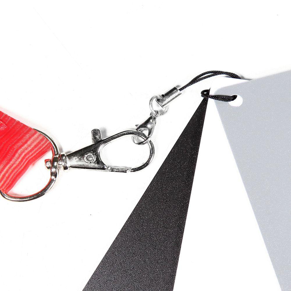 AUGUSTINE 18% 3 in 1 Balance Card Set DSLR Camera Digital Gray Card Three Color Balance Card 8.5x5.5cm Correction Tool Digital Gray Card Set Photography Accessories 3 in 1+Strap Set Neck Strap White Balance Card
