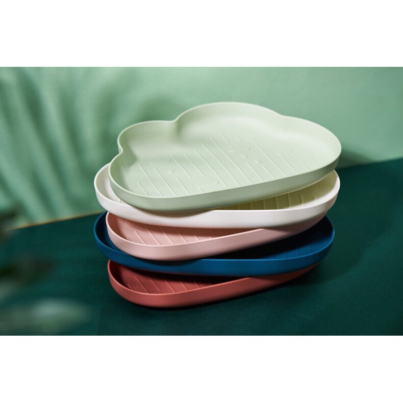 Khay Ăn Dặm Hình Đám Mây cho Bé Chống rơi Vỡ