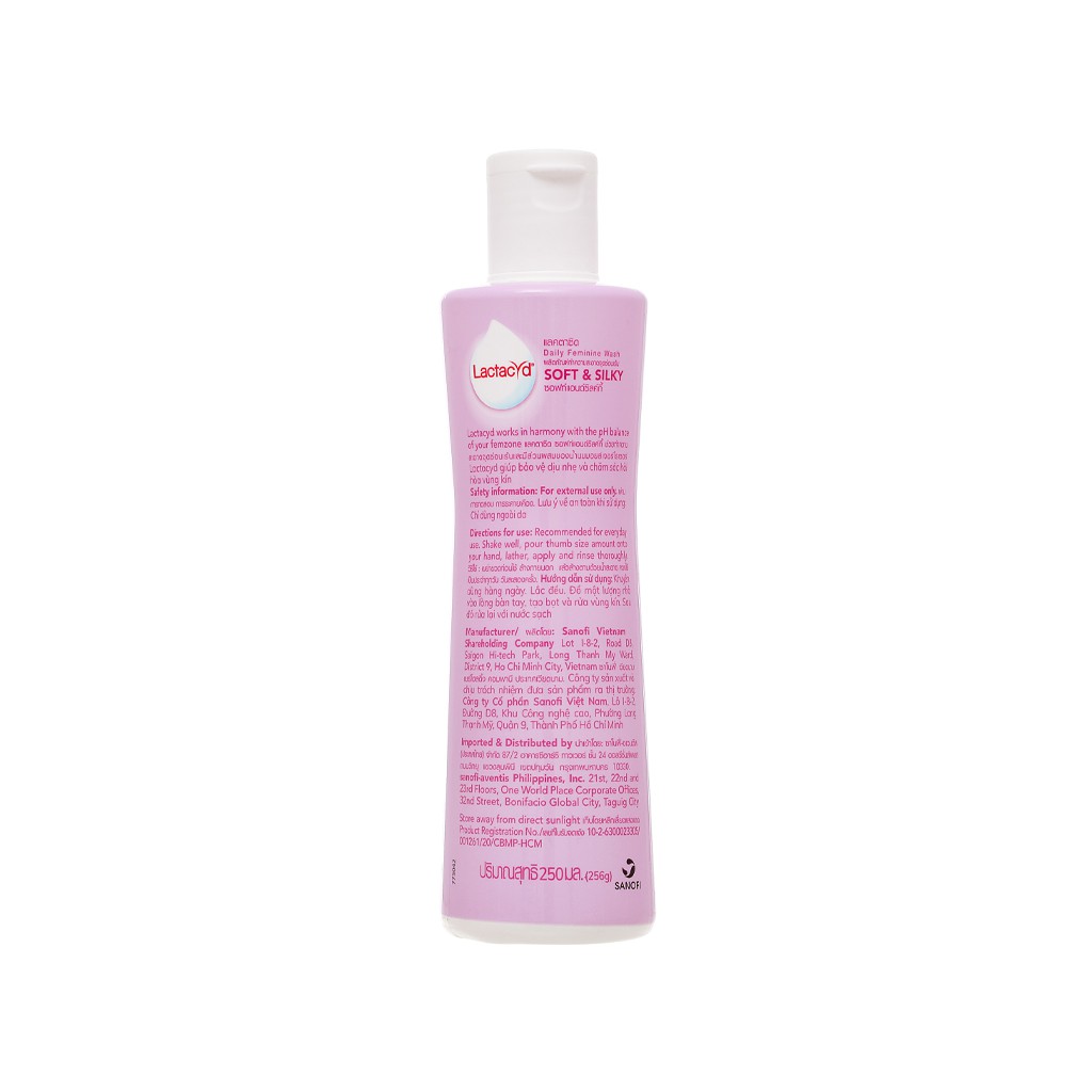 Dung dịch vệ sinh Phụ Nữ Lactacyd Soft &amp; Silky / Pro Sensitive 250ml