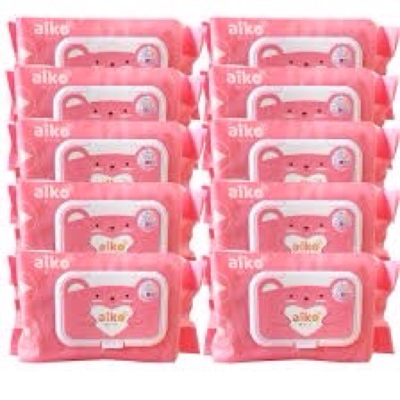 Combo 10 gói Khăn giấy ướt Aiko