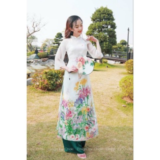 😘 Áo dài cách tân cao cấp 4 tà đẹp sang chảnh. áo dài dự tiệp . áo dài truyền thống. hàng cao cấp Áo dài đính kết .