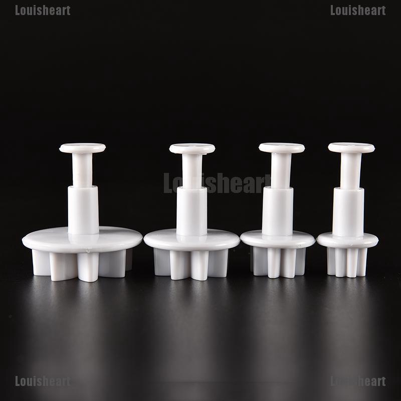 Set 4 khuôn làm kẹo mềm trang trí bánh tạo hình bông cúc tiện lợi