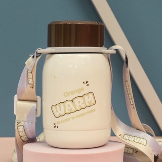 Bình nước giữ nhiệt cute mini (kèm dây)