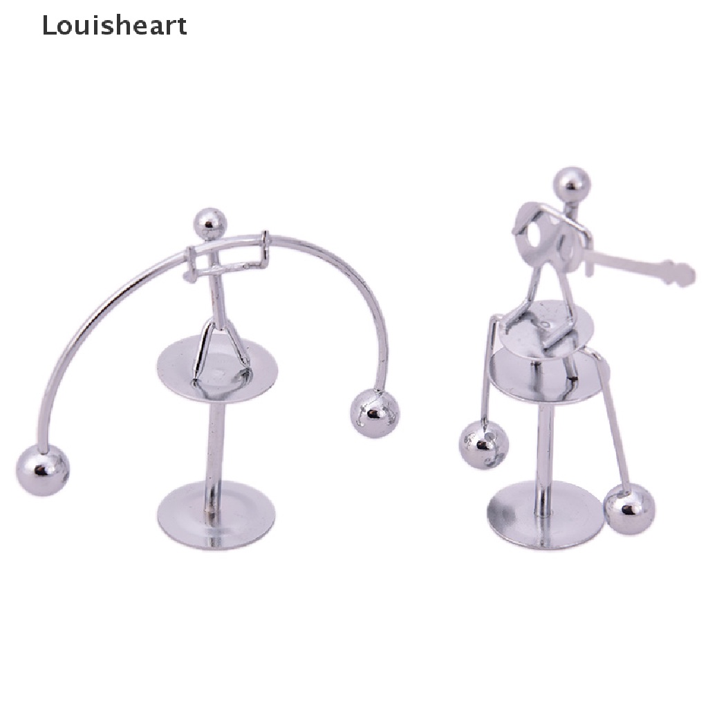 Louisheart Pendulum Cradle Science Physics Balance Toy Stainless Steel Newton Educational TFG