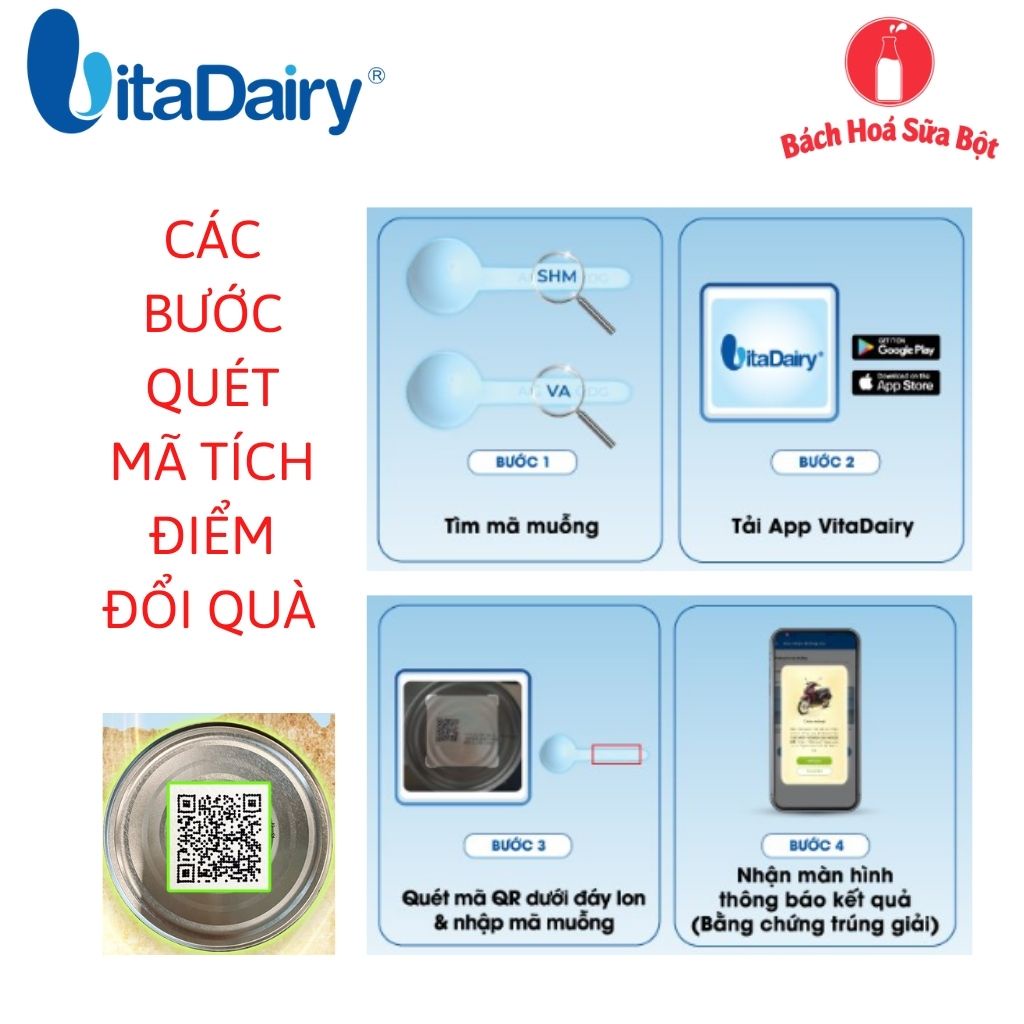 [Quét mã - Tích điểm đổi quà] Sữa bột Vitadairy Oggi Gold 900G – Dinh dưỡng cho trẻ nhẹ cân, thấp còi